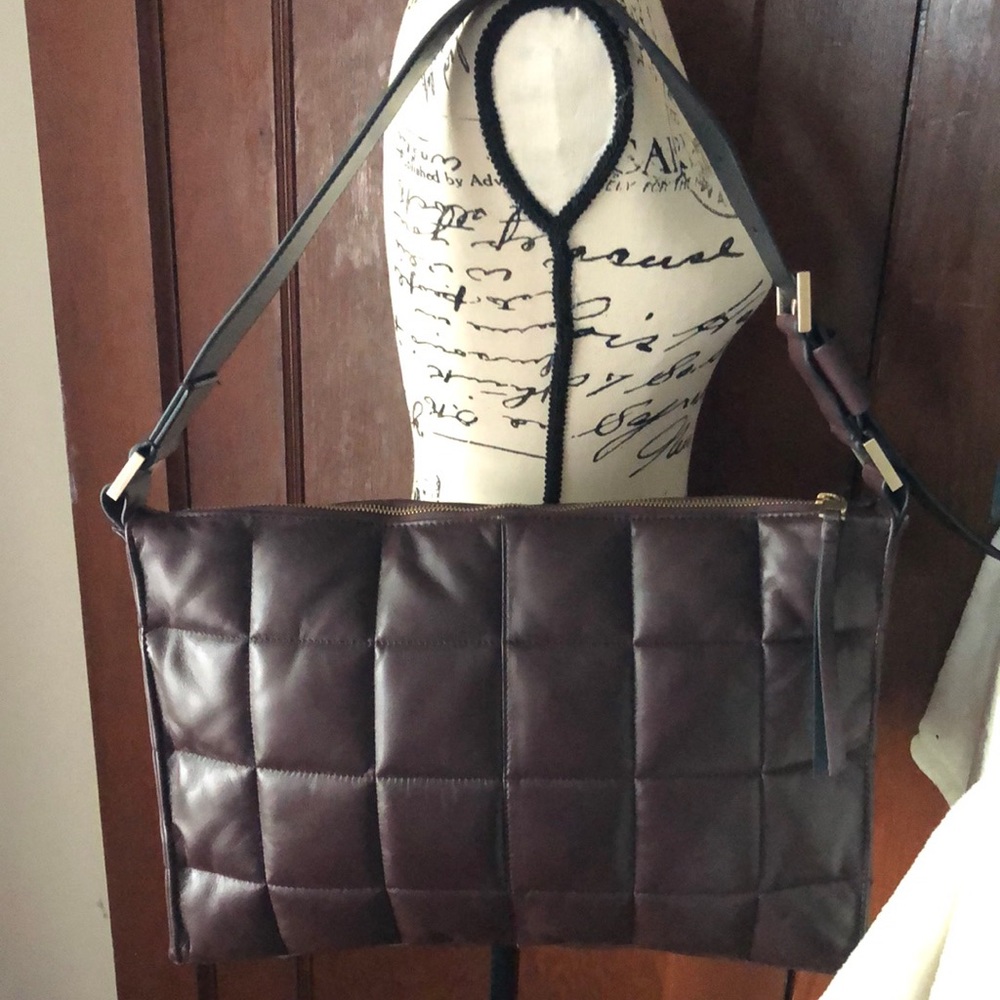 All Saints Burgundy leather bag